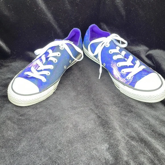 CONVERSE ALL STAR PURPLE CELESTIAL LOW TOP SNEAKERS - 9 - NIB ! 💜👟✨ - Picture 7 of 9